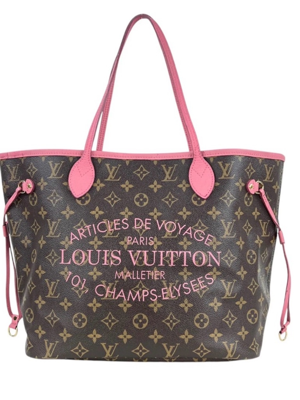 Louis Vuitton Ikat Pink Monogram Canvas Neverfull Tote
